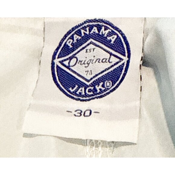 Panama Jack Men's Striped and Floral Board Shorts Tan Blue Beach Size 30 NWT - Picture 4 of 6